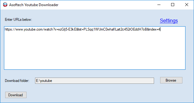 Youtube downloader